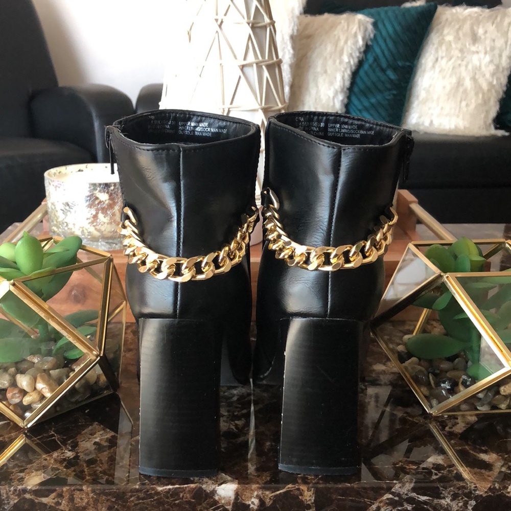 Black Heeled Booties